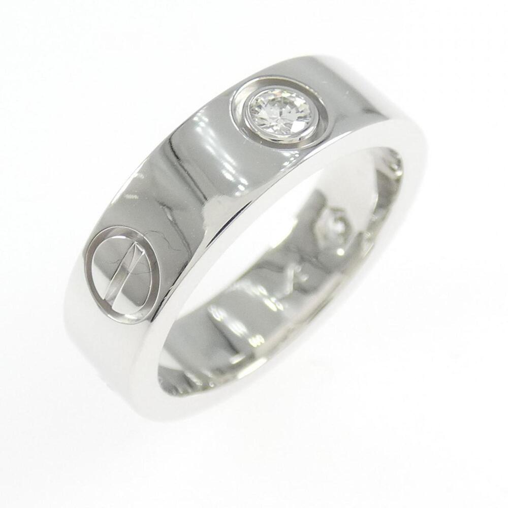 CARTIER Silver Diamond Love Ring